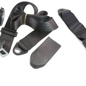 RETRACTABLE 3 BOLT HOLE LAP/SASH SEAT BELT AT 90º HIDDEN IN PILLAR WITH 275MM WEBBING BUCKLE